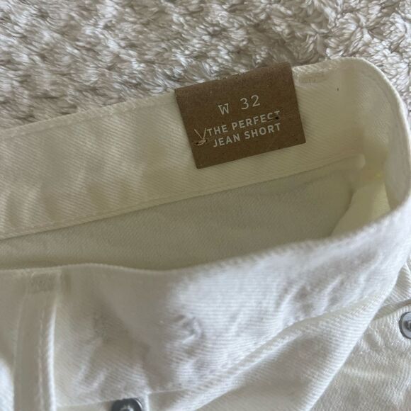 NWT Madewell The Perfect Jean Short in Tile White 32 - Picture 6 of 11
